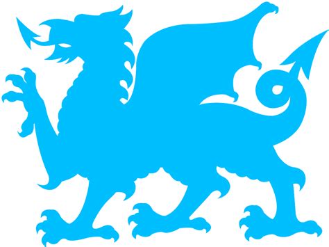 Welsh Dragon Silhouette | Free vector silhouettes