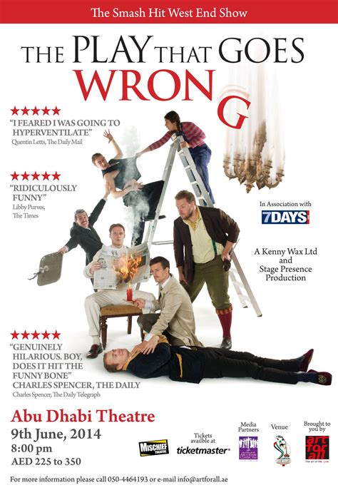 Flyer for The Play That Goes Wrong | Kids theater, Theatre, Bones funny