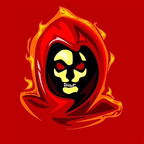 ghost and skull mascot logo gaming 5464202 Vector Art at Vecteezy