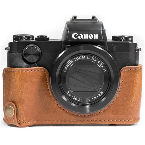 MegaGear Canon PowerShot G5 X Ever Ready Leather Camera Case and Strap – MegaGear Store