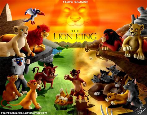 The Lion King - The Pride lands and The Outland by FelipeSalazarBR The Lion King 1994, Lion King ...