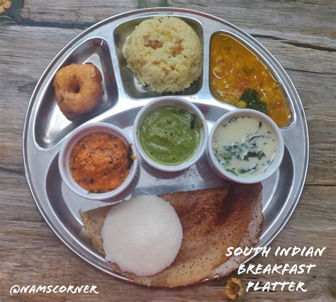 South Indian Breakfast Platter | Mini Tiffin Menu - nams corner