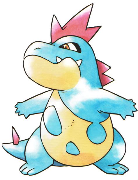 circa 1998, Croconaw official GS art by Ken Sugimori. | Pokemon art, Pokemon drawings, Gold pokemon