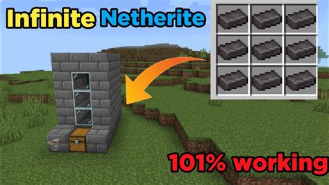 How to make infinite netherite farm in minecraft pe|Minecraft pe ...