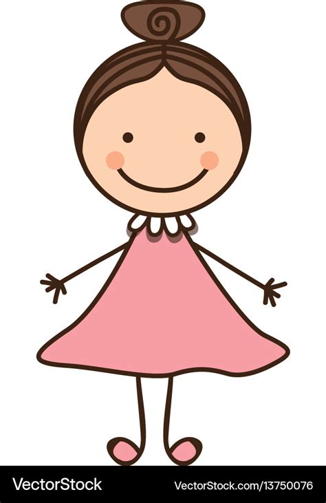 Happy woman cartoon icon Royalty Free Vector Image