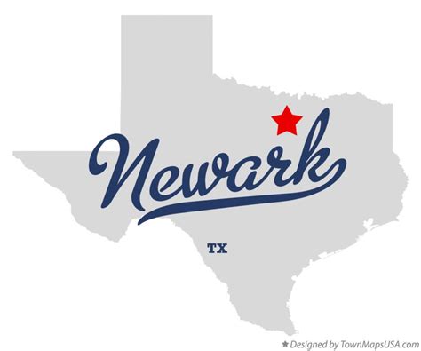 Map of Newark, TX, Texas