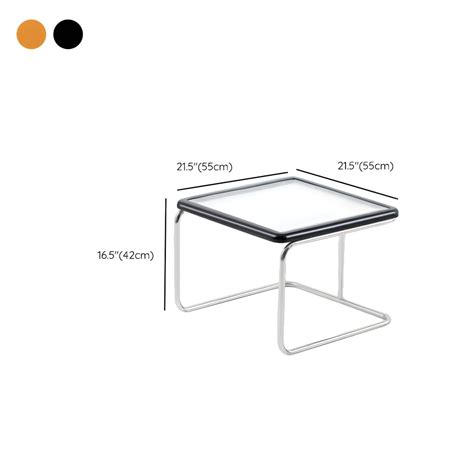 Glass Top Coffee Cocktail Table Frame Contemporary Square Solid Wood ...