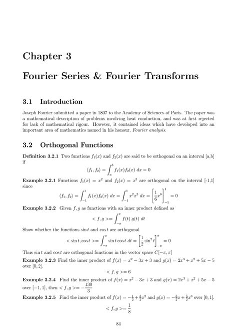 Fourier Series - Examples - Chapter 3 Fourier Series & Fourier Transforms 3 Introduction Joseph ...