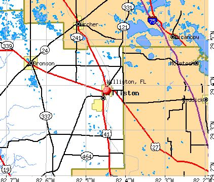 Map Of Williston Florida | Draw A Topographic Map