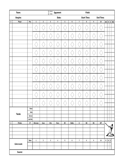 Baseball Scorecard Pdf - Fill Online, Printable, Fillable, Blank ...