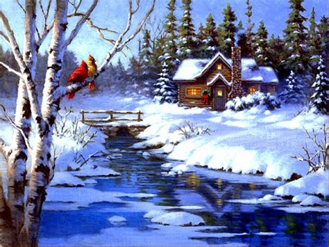 Christmas Scenery Drawing at GetDrawings | Free download