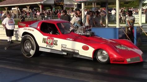 Pol-Cal Corvette Funny Car at Pittsburgh Raceway Park - YouTube