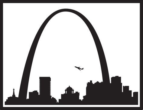 st-louis-skyline-silhouette-vector-id160775531 (473×363) | St louis skyline, Silhouette vector ...