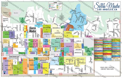 Sierra Madre Map, Los Angeles County, CA – Otto Maps