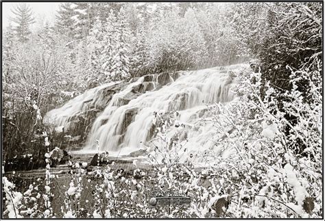 Winter Waterfalls in an almost Winter Wonderland – Picture Michigan