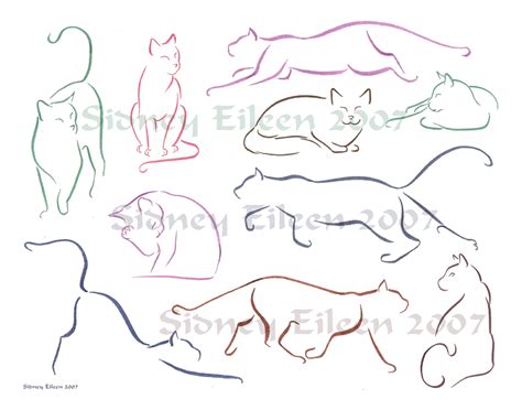 Minimalist Cats Sheet 1 by sidneyeileen on DeviantArt