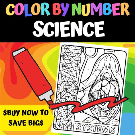 Color by Number Science Bundle with Answer Keys - Laney Lee