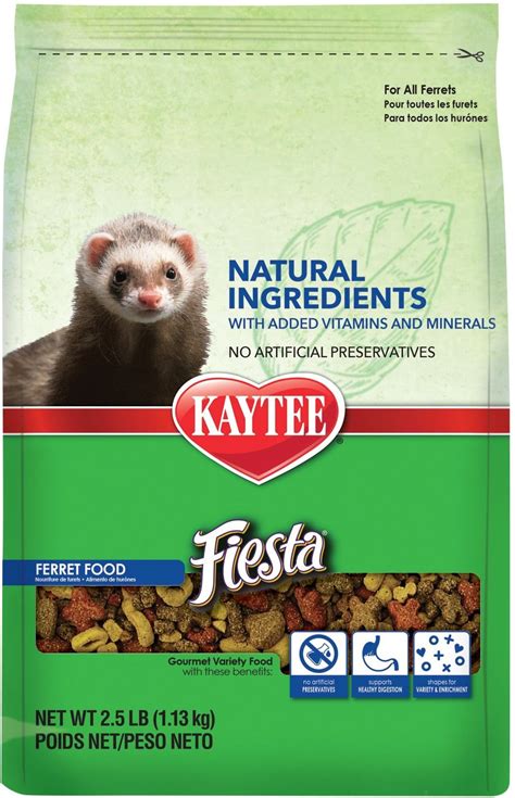 KAYTEE Fiesta Natural Ferret Food, 2.5-lb bag - Chewy.com