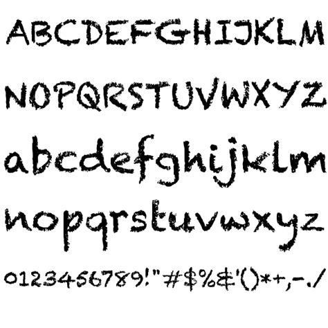 the font and numbers are drawn with black ink