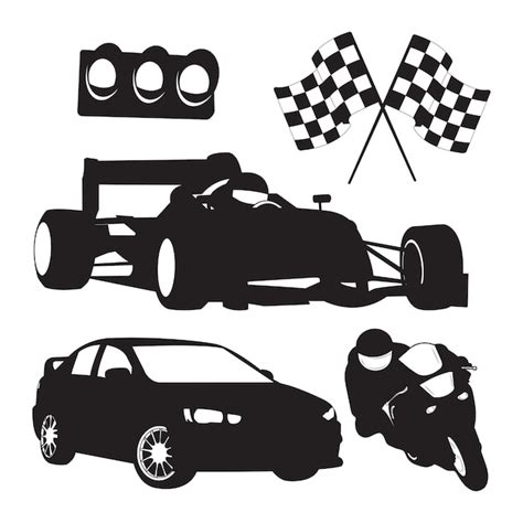 Race Car Silhouette Images - Free Download on Freepik