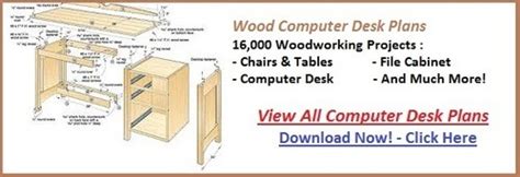 Wood Computer Desk Plans PDF Woodworking