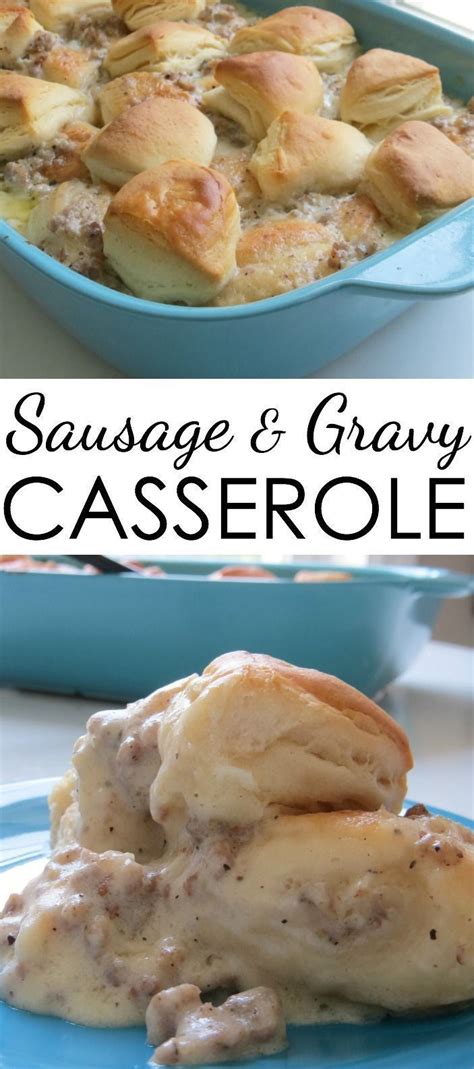 Sausage and Gravy Casserole Recipe - Written Reality | Recipe | Sausage ...