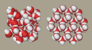 Freezing Water Molecules