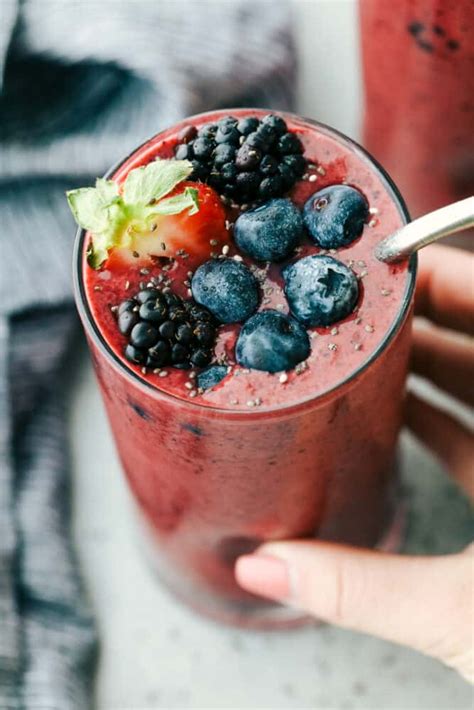 Simple Mixed Berry Smoothie Recipe | The Recipe Critic