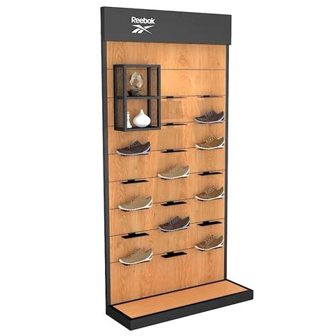 Shoe Wall Display Shelf Modern Mounted Shoe Retail Store Display Rack ...