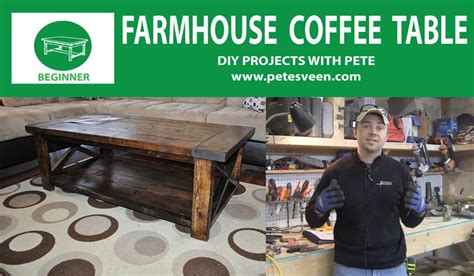 How to build and distress farmhouse style coffee table | Farmhouse style coffee table, Coffee ...