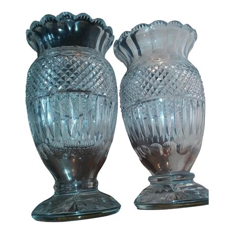 Antique Large Waterford Irish Crystal Vases - 2 | Chairish