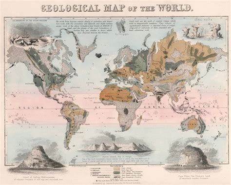 Geological Map of the World Poster - Etsy