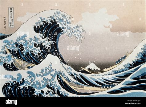 'The Great Wave off the Coast of Kanagawa', c1829-c1831. Artist Stock ...