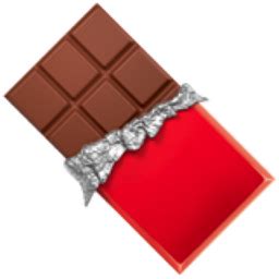 Chocolate Bar Emoji (U+1F36B)