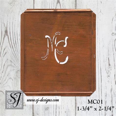 Letter “M” Monogram Stencils | SJ Designs