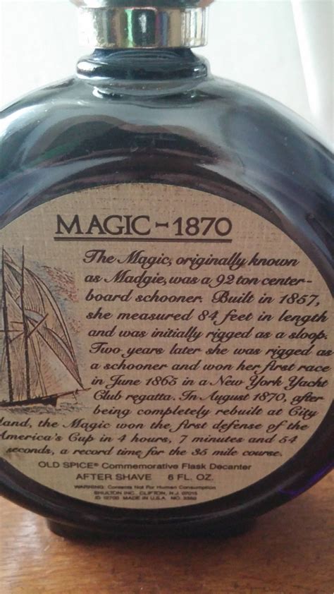 Old Spice Commemorative Flask Decanter Magic 1870 | Schooner Chandlery