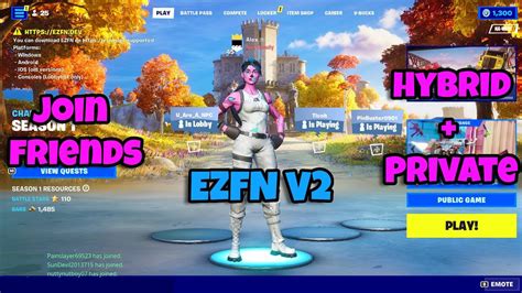 FORTNITE *HYBRID SERVER + PRIVATE SERVER* in Chapter 4 Season 1! (WORKING 2022) (EZFN V2) - YouTube