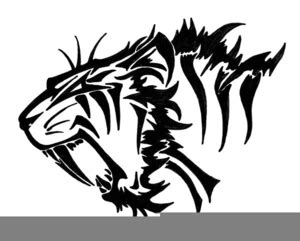 Sabertooth Tiger Clipart | Free Images at Clker.com - vector clip art online, royalty free ...