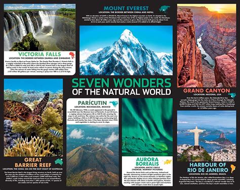 Puzzlebilities Seven Wonders of the Natural World Jigsaw - 500 Piece Jigsaw Puzzles - Games ...