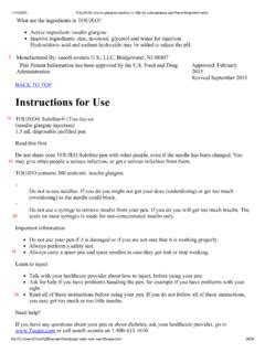 Instructions for Use - Toujeo® (insulin glargine ... / instructions-for ...