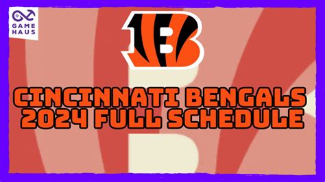 Bengals Schedule