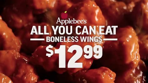 Applebee's Commercial 2022 - (USA) • All You Can Eat Boneless Wings For $12.99(2) - YouTube