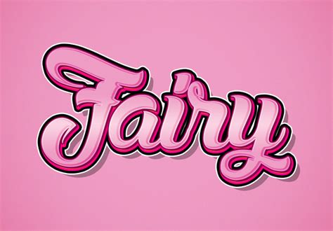 Fairy Text Font Effect