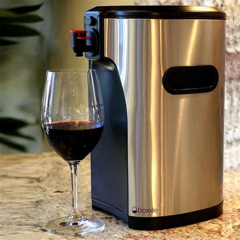 Boxxle: Stainless Steel Classy Boxed Wine Dispenser