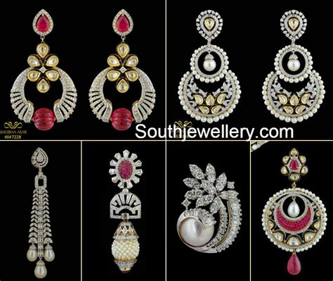 Stunning Diamond Earrings Collection - Indian Jewellery Designs