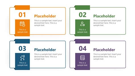 1 to 4 Numbered List Slide Template for PowerPoint - SlideModel