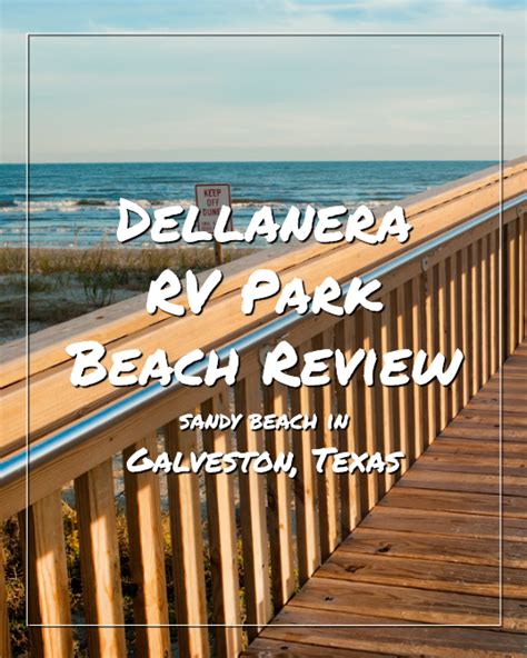 Dellanera RV Park Beach in Galveston, Texas