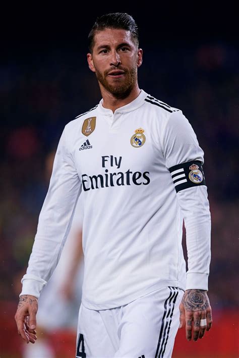 Sergio Ramos of Real Madrid CF looks on during the Copa del Rey Semi... | Sergio ramos, Real ...