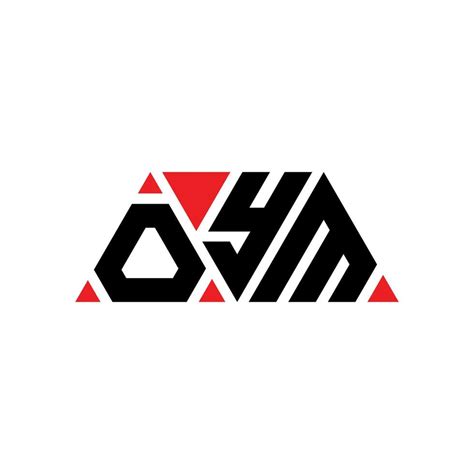 OYM triangle letter logo design with triangle shape. OYM triangle logo design monogram. OYM ...