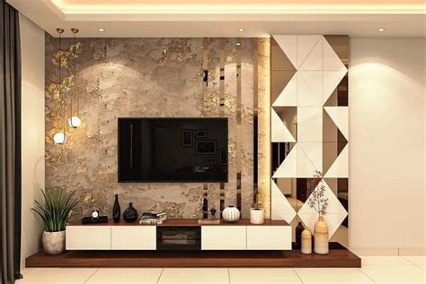 13 simple POP design for TV wall units that will be a perfect fit for your home | Housing News